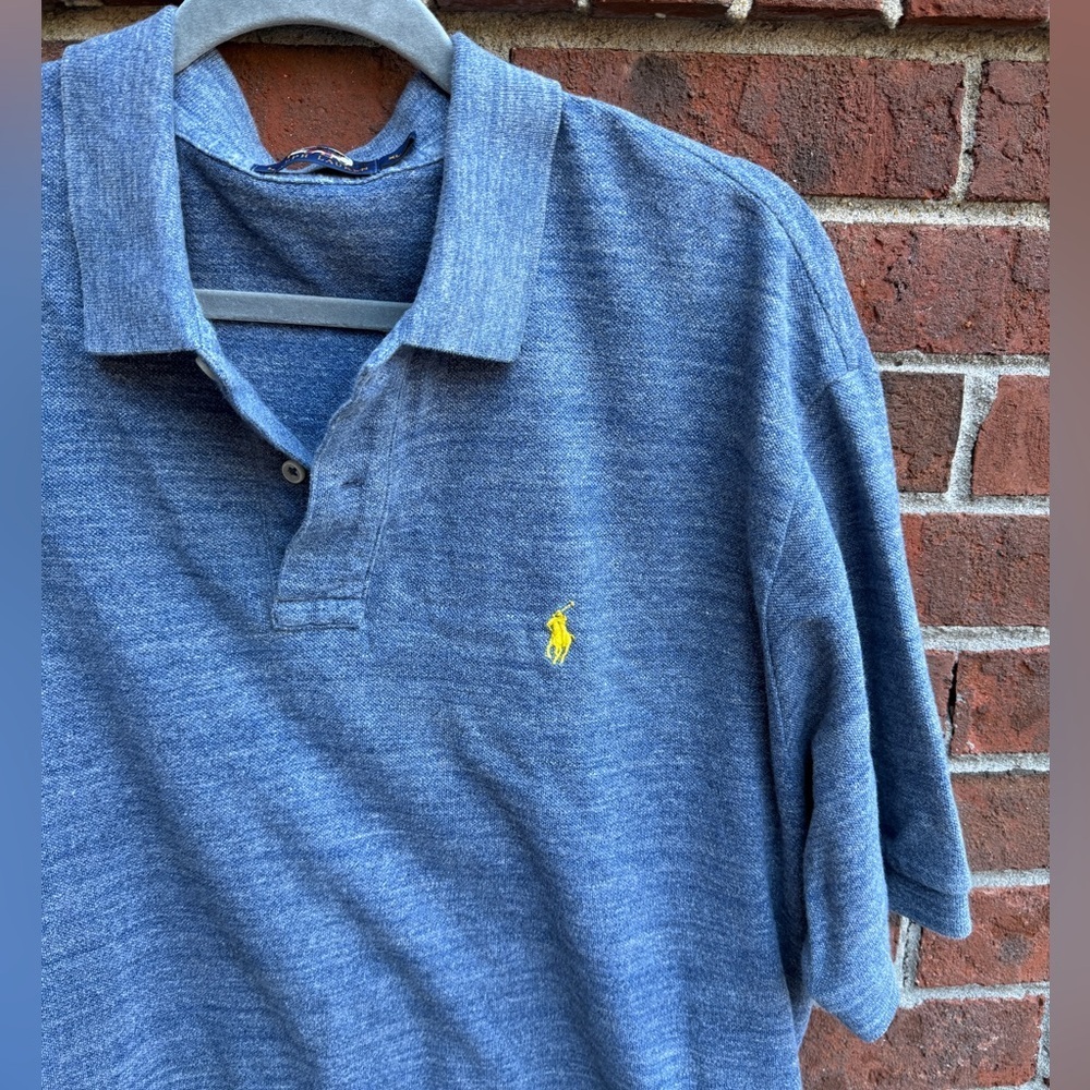 Ralph Lauren Polo Blue Classic Heather Shirt Size XL Men’s